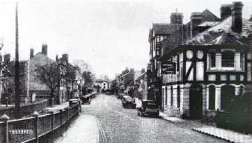 Teme Street Looking down from the bridge with the Bridge Hotel on the right